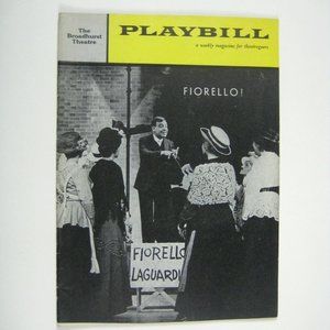 Fiorello Playbill February 1961 Tom Bosley Patricia Wilson Willi Burke Frey